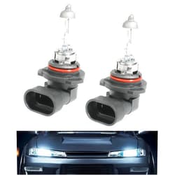Bylikeho 2 PCS Low Beam Headlight Bulb,Head Light for Car,Ultra Automotive Lighting Halogen Headlight Bulb,Car Accessories Low/High Beam Fog Light Replacement for Cars (White-9006)