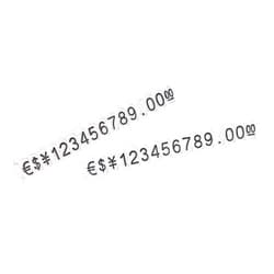 MECCANIXITY Adjustable Removable Mini Cube Price Tag Display Number Letter Price Label Stand Block Kit for Shop Counter Black on Clear,3.3x5.6mm,16 Sets