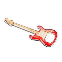 LanHong 1 Piece/Set Bottle Opener Beer Bottle Openers Guitar Shaped Bottle Opener Guitar Gift Kitchen Gadgets for Drinkers Music Guitar Lover(Red 2)
