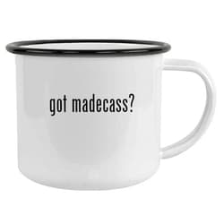 Molandra Products got madecass? - 12oz Camping Mug Stainless Steel, Black