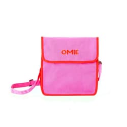 Omie OmieBox Lunch Bag - Washable, Foldable, Durable, WaterResistant Fabric with Interior Pocket and External Bottle Holder.