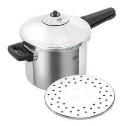 Kuhn Rikon Stainless Steel Duromatic Saucepan Pressure Cooker 5 Quart, Silver
