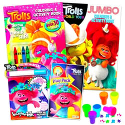 Trolls World Tour DreamWorks Trolls Coloring and Activity Set Ultimate Bundle ~ Trolls Activity Book, Mess-Free Coloring Books, Stickers, and Stampers (Trolls Party Supplies)