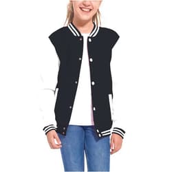 Mowbeat Kids Baseball Jacket Girls Bomber Jackets Boys Varsity Coats Top for Girl Sports Track Outerwear