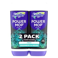 Swiffer PowerMop Floor Cleaning Solution with Unstopables Fresh Scent, PowerMop Refills, Floor Cleaner for Mopping, 25.3 fl oz, 2 Pack