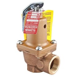 Watts Premier Watts Water Technologies - 0275404-1 In Bronze Boiler Pressure Relief Valve, 125 Psi, Threaded Female Connections Boiler Pressure Relief Valve