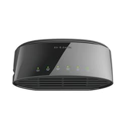 D-Link Ethernet Switch, 5-Port Gigabit Plug n Play Compact Design Fanless Desktop Switch (DGS-1005G),Black