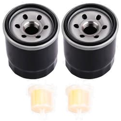 Kizut 2 Pack 136-7848 Oil Filter for Toro 120-4276 127-9222 V-Twin Engine Timecutter SW4200 SW5000 SS4250 SS5000 SS5425 MX5000 Oil Filter with Fuel Filter