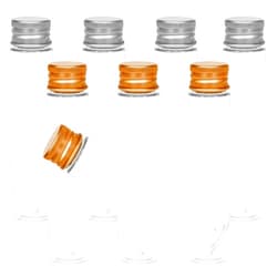 Muluo 8 Pcs 110ml Plastic Test Tubes 33 x 152mm Clear Flat Test Tubes with Screw Caps for Scientific Experiments, Bath Salts, Candy Storage, Party Favors