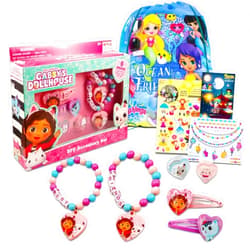 DreamWorks Gabby's Dollhouse Dress Up Accessories Set - Bundle with Bracelets, Hair Clips, Stickers, Tattoos, and More | Gabby's Dollhouse Accessories for Girls