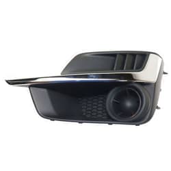 Fitrite Autoparts New Left Driver Side Fog Lamp Cover For 2015-2016 Subaru Impreza, Black With Chrome Molding SU1038109 57731FJ410