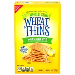 Wheat Thins Reduced Fat Snacks, Whole Grain Wheat Crackers, Snack Crackers, 8 oz