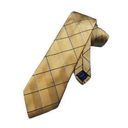 Jos. A. Bank Men's Silk Necktie Joseph A - Daffodil Gold - One Size Neck Tie