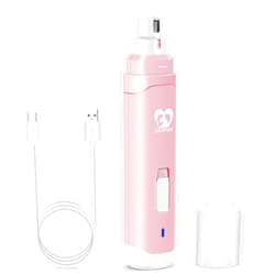 Casfuy Dog Nail Grinder Upgraded - Professional 2-Speed Whisper-Quiet Electric Pet Nail Trimmer Painless Paws Grooming & Smoothing for Small Medium Large Dogs & Cats