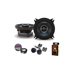 Absolute USA Alpine S-S40 S-Series 4-inch Coaxial 2-Way Speakers (Pair) - Contains 4x6 Adapter Plate Bundle