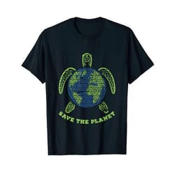 Save The Ocean Turtle Planet Earth Day Save The Planet Earth Day Environment Turtle Ocean Recycle T-Shirt