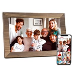 Canupdog 10.1 WiFi Digital Picture Frame, IPS Touch Screen Smart Cloud Digital Photo Frame with 16GB Storage, Wall Mountable, Auto-Rotate, Share Photos via Frameo App