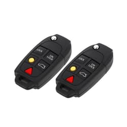 X AUTOHAUX 2 Set 433MHz LQNP2T-APU Keyless Entry Remote Ignition Transponder Key Fob for Volvo XC90 2004-2014 for Volvo XC70 2004-2007 5 Buttons 2 Set