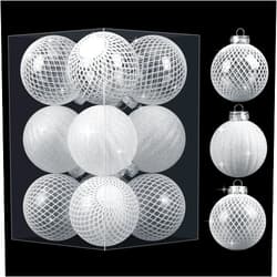 RoseCraft 12PCS Christmas Ball Ornaments, 3.15