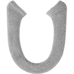 AZHCHKE Toilet Seat Cover with Snaps Fixed, Thicker Soft Toilet Seat Warmer Cover for Bathroom, Washable Stretchable Toilet Seat Covers, Fits Most Round, Oval and Elongated Toilet Seat