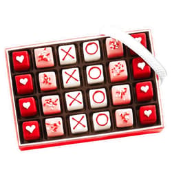 The Swiss Colony Valentine Petits Fours - 24 Gourmet Assorted Mini Layer Cakes, .43 oz. Each - Chocolate, Strawberry, and Vanilla Cake Assortment for Valentine Gifts, Dessert, and Celebration