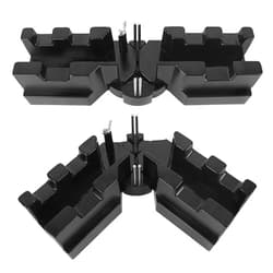 MEANLIN MEASURE MEANLIN 2Pcs 2 in 1 Mitre Measuring Cutting Tool Miter Saw Protractor and 85-180° Angle Finder Woodworking Tools for Pipeline Installation Home Improvement Carpentry Work