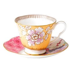 Wedgwood Butterfly Bloom Floral Fine Bone China Bouquet Teacup & Saucer Set