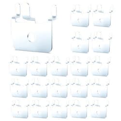 HUHOLE Pegboard Hooks - 20PC - Zinc-Plated Heavy Duty Peg Board Hooks for Hanging - Versatile and Stylish Peg Board Hooks, Highly Adaptable, Durable and Built to Last, Easy to Use