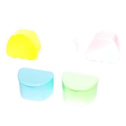 PlastCare USA Denture Cases 30 Bulk Pack - Dental Box For Artificial Teeth, Mouth Guard, Night Guard, Gum Shields, Retainer - Denture Bath Container for Women and Men - Travel Denture Cup by PlastCare USA