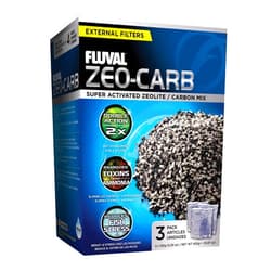Fluval Zeo-Carb, Chemical Filter Media for Freshwater Aquariums, 150-gram Nylon Bags, A1490 , White, All Breed Sizes, pack of 1 (3 count)