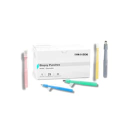SurgiMac Biopsy Punch Assorted Sizes: 2mm, 3mm, 4mm, 5mm, 6mm | Single-Use, Sterile, Disposable Biopsy Dermal Punch for Piercing, Stainless Steel Skin Piercing Tool | Box of 25