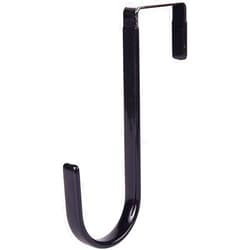 Juroicessry 1 Pc Black Wreath Hanger - Strong Bearing Fall Wreath Christmas Halloween Decorations Carbon Steel Wreath Door Hook 5