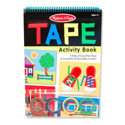 Melissa & Doug Tape Activity Book: 4 Rolls of Easy-Tear Tape and 20 Reusable Scenes