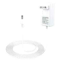 YEAOI 10 ft Power Cord for 4moms mamaRoo 4, 12V 3A Charger for RockaRoo Baby Swing, AC Adapter, White