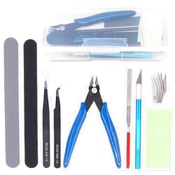 Rustark 9Pcs Gundam Model Tools Kit Hobby Building, Repairing and Fixing Set for Kids
