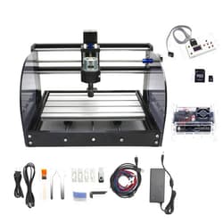 CNCTOPBAOS CNC 3018-PRO-MAX 3 Axis Desktop DIY Mini Wood Router Kit PCB PVC Milling Engraver Engraving Carving Machine GRBL Control with offline controller Hand Control (w/Offline Controller)