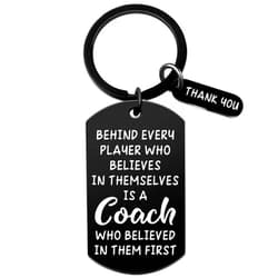 Isiyu Coach Appreciation Gift Thank You Keychain Gift for Hockey Baseball Soccer Football Volleyball Team Fitness Instructor