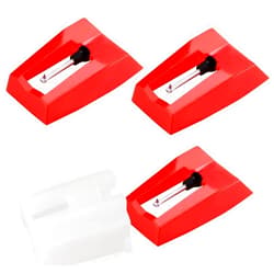 Tuojecuk Record Player Needle, 3pcs Turntable Replacement Needles Record Player Needle Replacement for Vinyl Record Player, Diamond Stylus Replacement for LP Phonograph, Victrola, Crosley, ION
