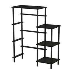 Furinno Turn-N-Tube Toolless Kitchen Storage Shelf Tall, Americano/Black
