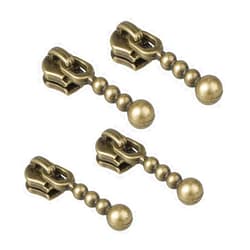 Teensery 30 Pcs Retro Bronze Metal Zipper Slider Replacement Zipper Handle Pull Head for #3 Zipper Purse Bag Jackets Dress Pants