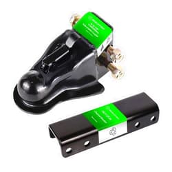 BEBLEPANY 2-5/16 Inch Adjustable Trailer Coupler 14000lbs w/Channel and 5 Position Channel and Fasteners