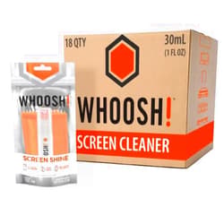 WHOOSH! Screen Cleaner Spray and Wipe [Set of 18] - 1 fl oz + 1 Microfiber Cleaning Cloth - Travel Size Lens Cleaner for Car, Laptop, iPad, MacBook, Phone, Watch, Eyeglass - Electronic Cleaner Kit