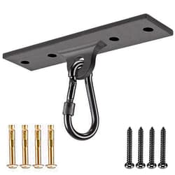 Dolibest Heavy Bag Hangers Brackets, Punching Bag Hangers, Heavy Bag Ceiling Mount with Carabiner for Body Weight Strength Training Systems, Aerial Yoga Swing & Hammock, Resistance Band