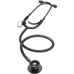 MDF Instruments, Dual Head Lightweight Stethoscope - All Black (MDF747-BO)