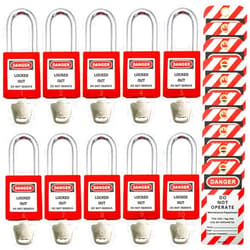 JOJOMARK Lockout Tagout Locks, Safety Padlocks, Loto Locks Keyed Differently Lock Out Tag Out Device Plastic with Lockout TagOut Tags