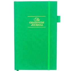 TUPARU The Gratitude Journal: Just Five Minutes a Day to Inspire Thankfulness, Mindfulness, Positivity, Happiness,Upgraded with Pen Holder, Inner Pocket & Elastic Closure Band (Earth Green)