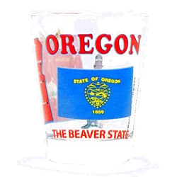 World By Shotglass Oregon The Beaver State All-American Collection Shot Glass