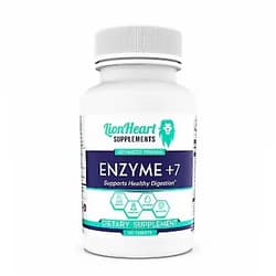 LionHeart Supplements DIGESTIVE ENZYMES SUPPLEMENT - Includes Purified Ox Bile Salts - Tablets for No Gallbladder Sufferers - Enzyme for Digestion & Gas Relief - Helps Bloating, Acid Reflux, Constipation & Repair Leaky Gut 60 Count (Pack of 1)