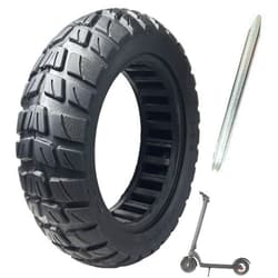 HXYCNNA 10X2.75-6.5 Scooter Tires, 70/65-6.5 Solid Tire, 10 Inch Scooter Tire, 10x2.70-6.5 Tubeless Tire Electric Scooter Wheels Replacement for Hiboy Max3 Alpha Evercross H5 Hover 1