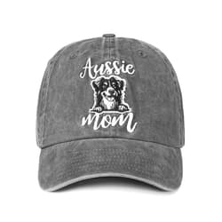 InnoBeta Australian Shepherd Gifts for Women, Aussie Dog Mom Gifts, Dog Lovers Gifts, Adjustable Vintage Baseball Cap Washed Cotton Embroidered Hat, Aussie Mom